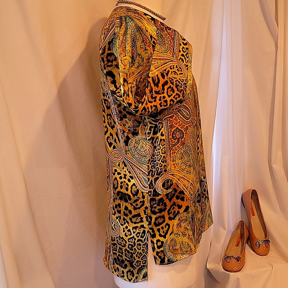 Lafayette 148 Silk Chic Sophisticated Anamal Print - Picture 2 of 5